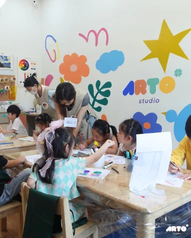 บรรยากาศคลาส Art Class for Kids