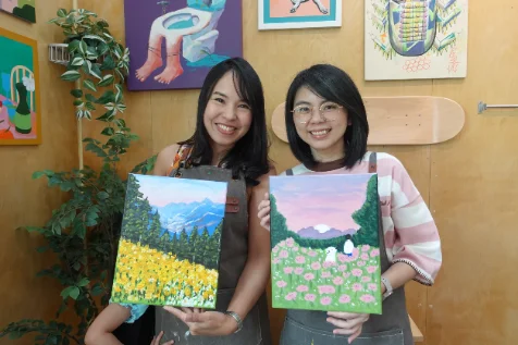 บรรยากาศคลาส Acrylic Painting